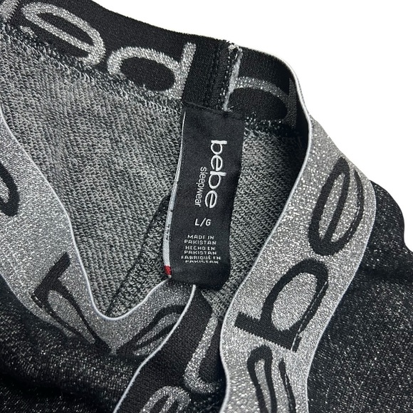 Bebe Shimmer Shorts Bottom Y2K Womans Size L - Picture 3 of 4